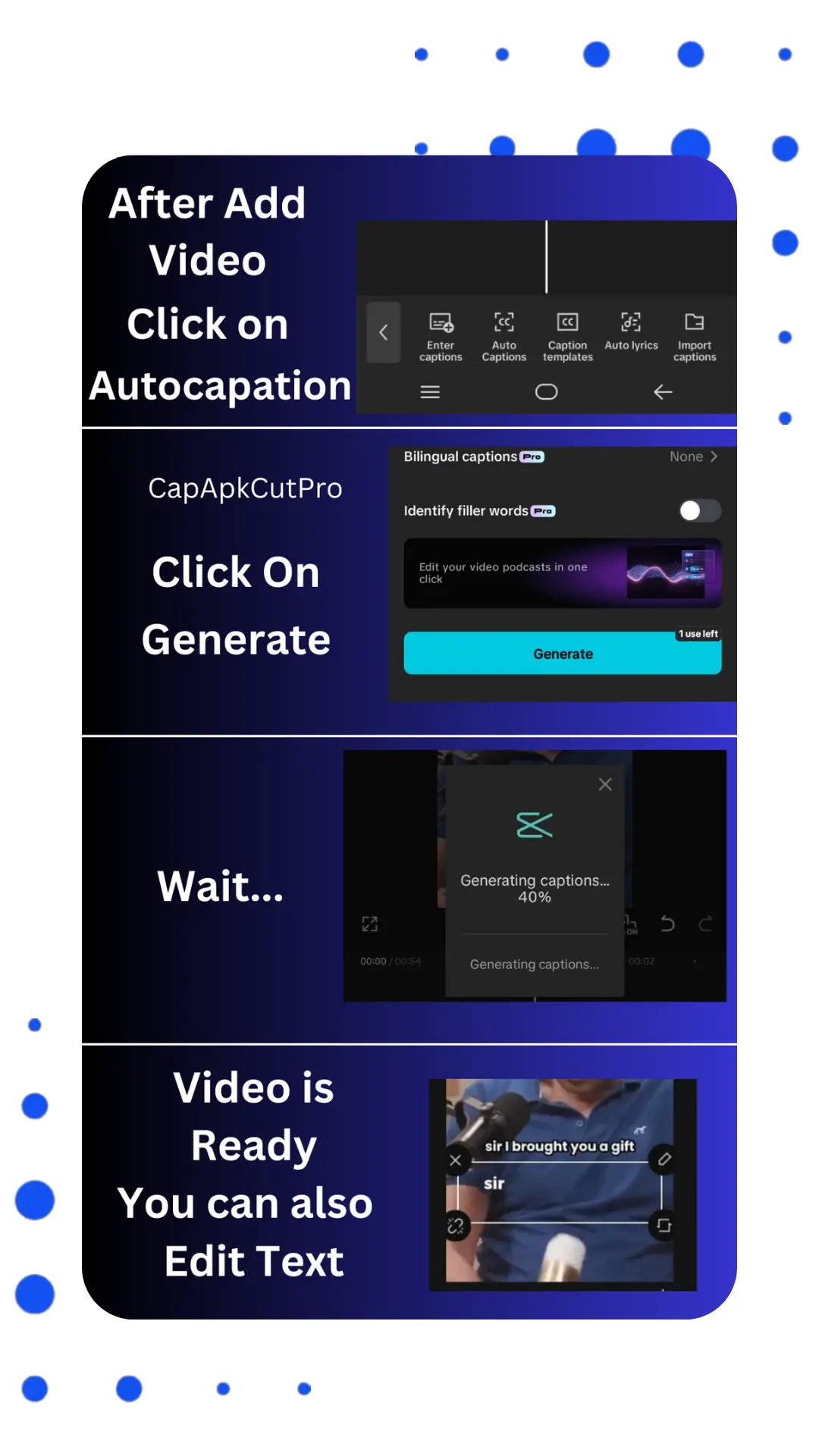 capcut autocaptio generate